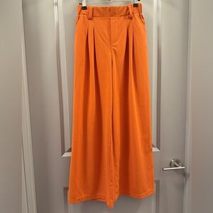 Halara High Waisted Waffle Wide Leg Pants - Apricot Orange (Brand New)